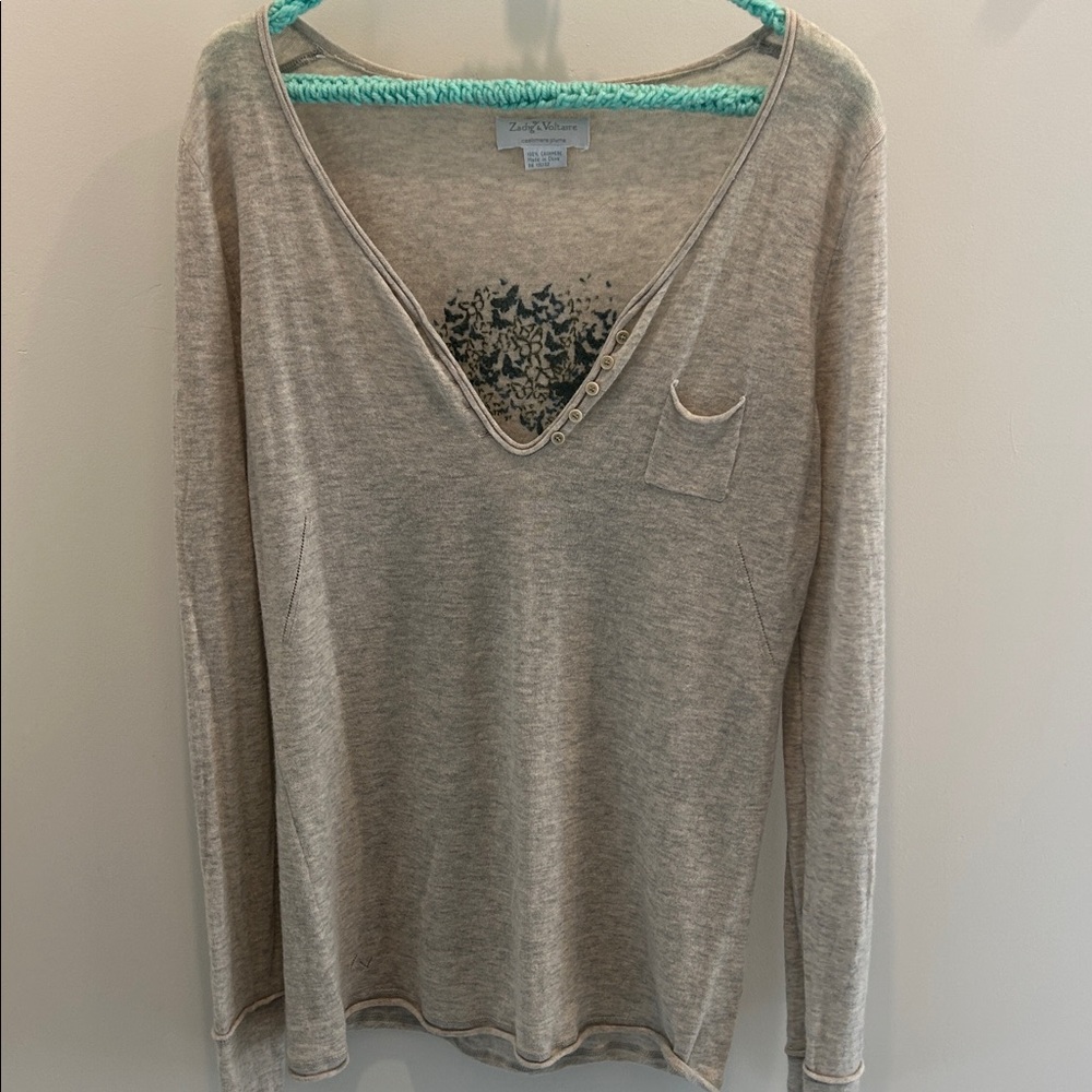Zadig & Voltaire Butterfly Skull Cashmere Sweater
